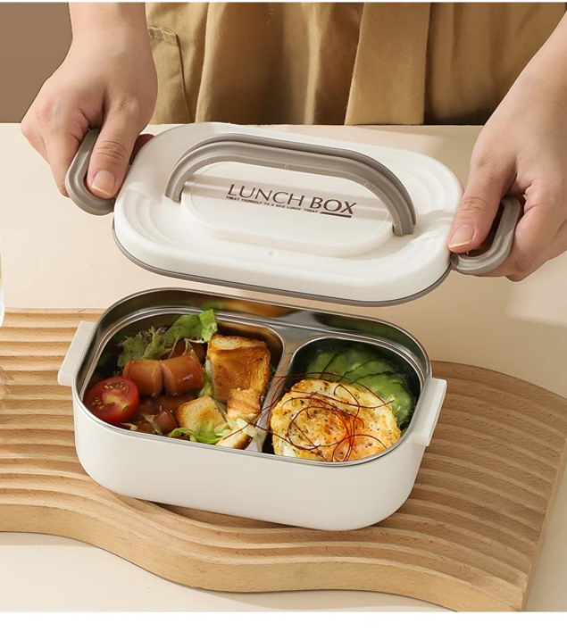 Lunch box compartimentée avec poignées – boîte repas à emporter