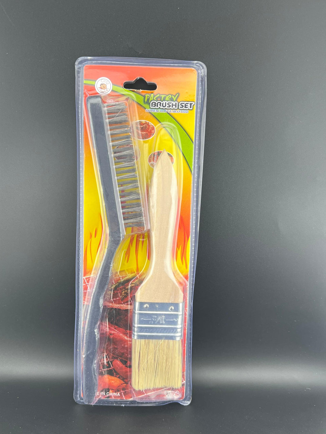 Kit Brosse et Pinceau de Cuisine – 2 pièces pour Grillades, Pâtisserie et Nettoyage