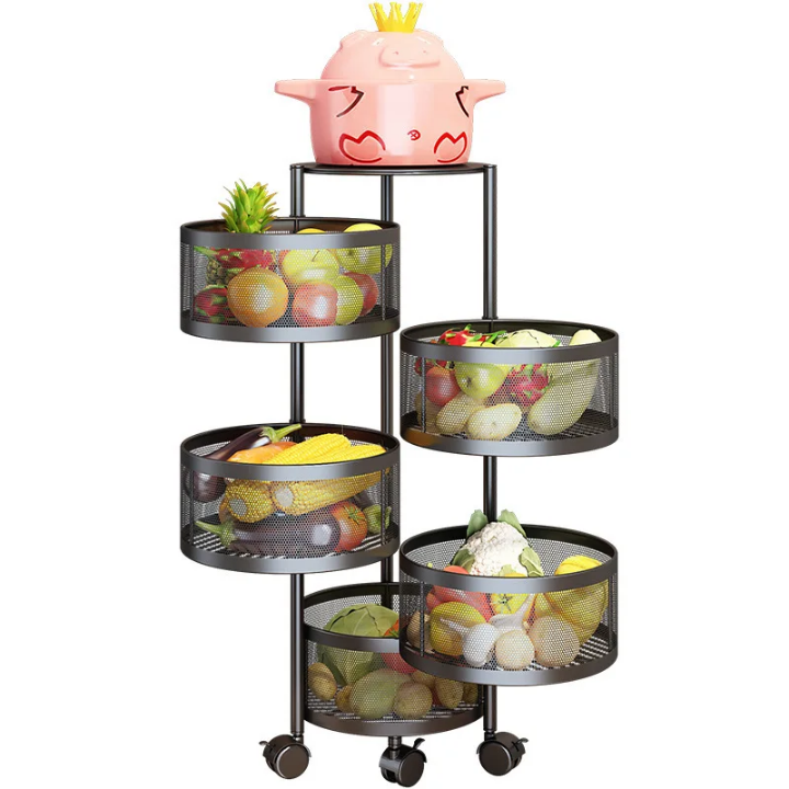 Etagère de Rangement Rotation - Stockage - 5 Niveaux