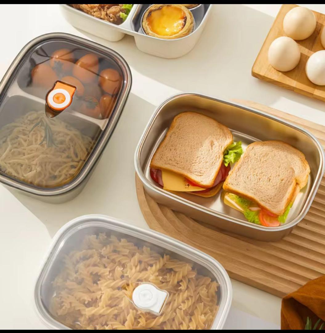 Ensemble de 3 boîtes repas avec compartiments