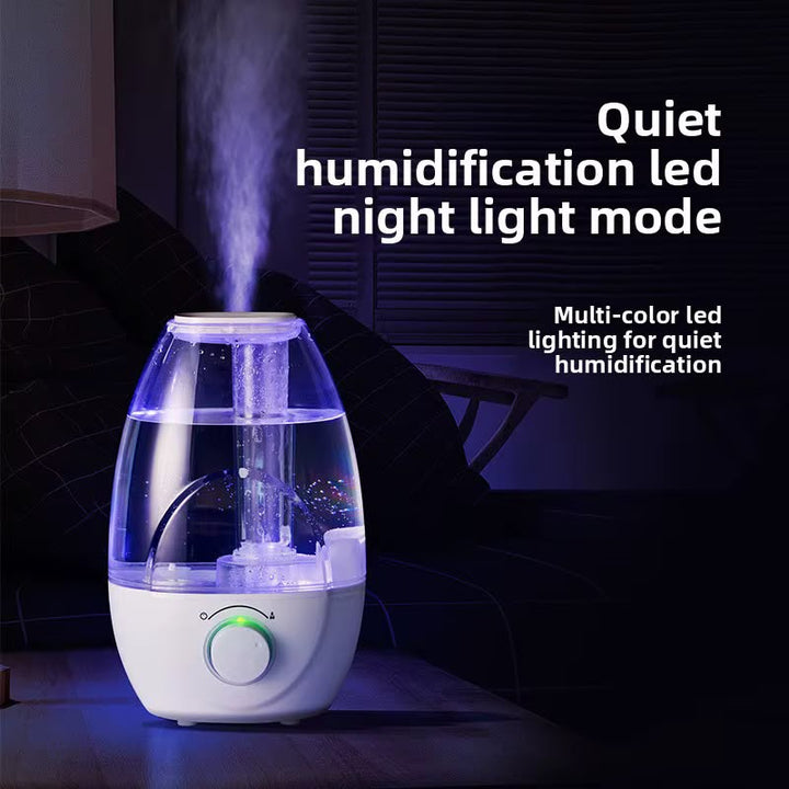 Humidificateur Ultrasonique HD-2107 – Diffuseur Brume Silencieux 2,1L avec Veilleuse LED