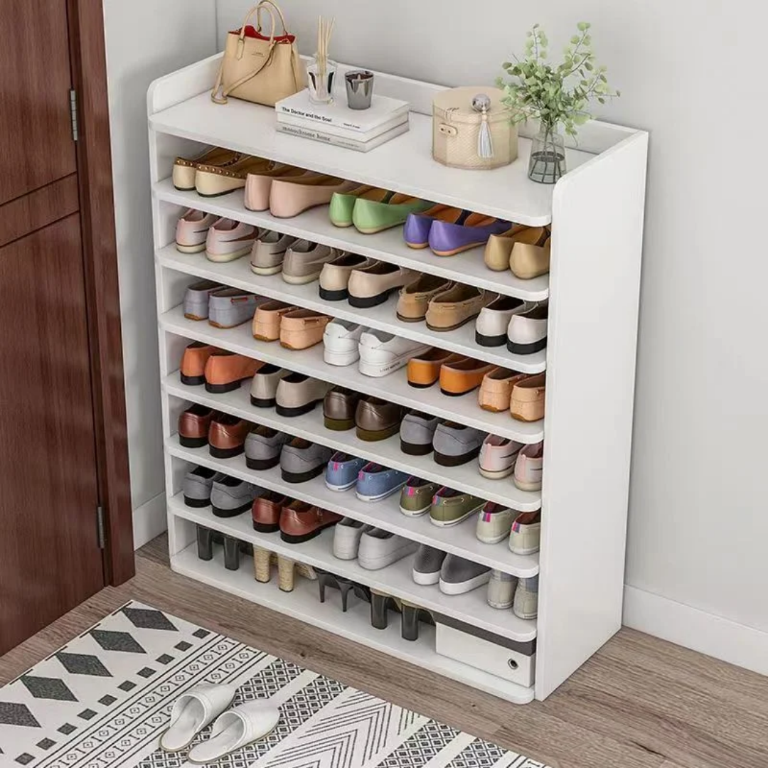 Meuble Range-Chaussures en Bois – 7 Niveaux, 1 mètre – Design Élégant et Fonctionnel