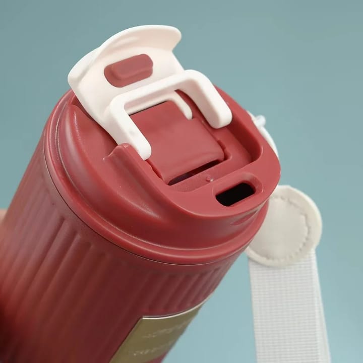 Mug Thermos Portable avec Poignée et Couvercle Étanche – 500 ml
