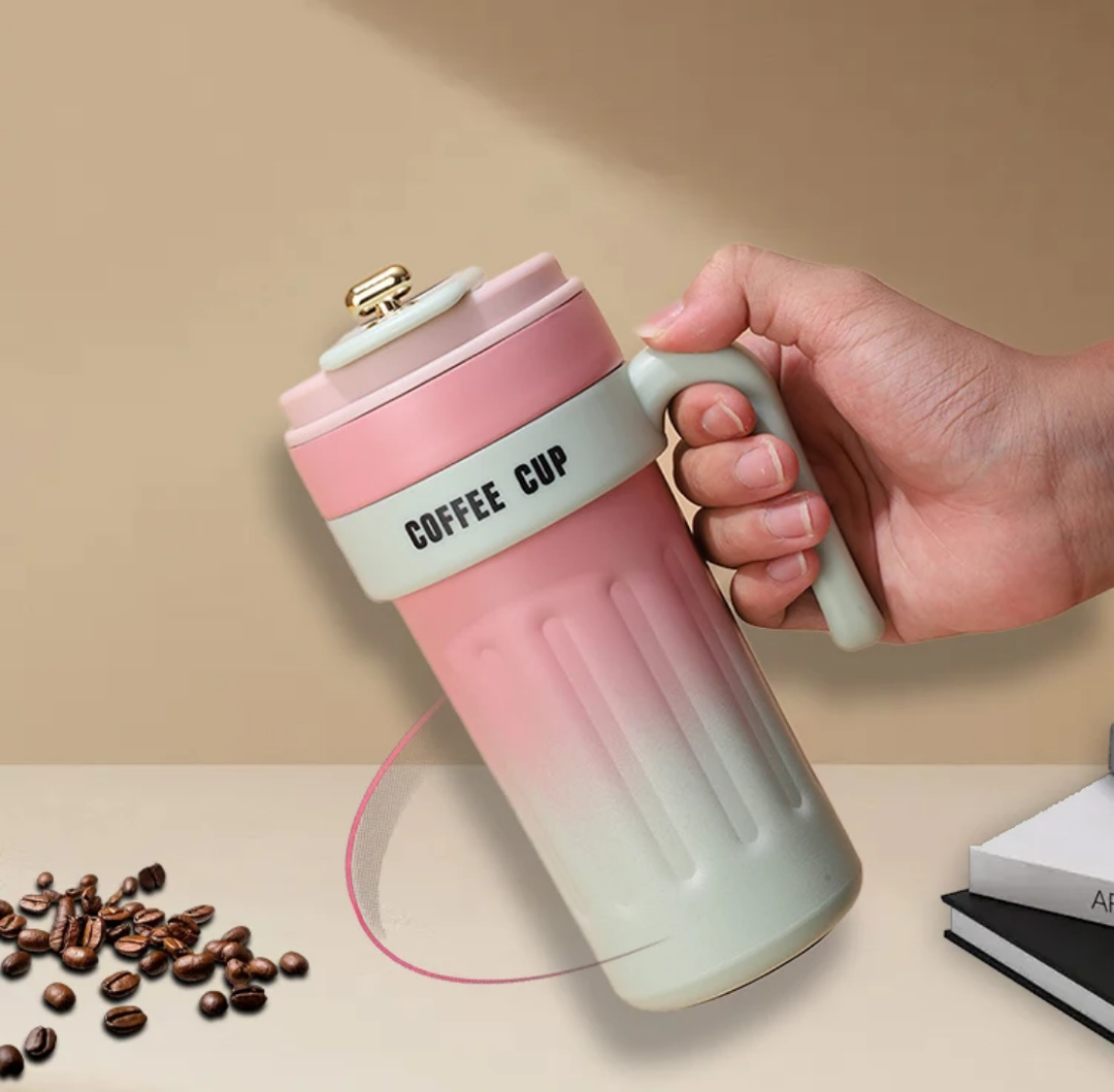 Mug Thermique Isotherme 650ml avec Poignée – Coffee Cup Élégante