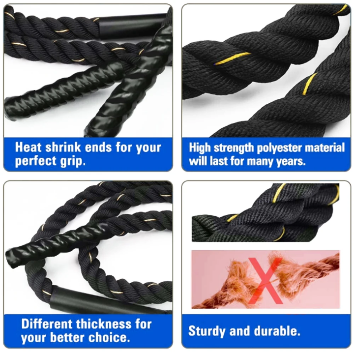 Corde d’Entraînement Polyvalente – Renforcement & Cardio à la Maison ou en Salle