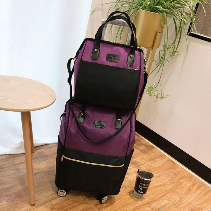 Valise Trolley Multifonction avec Sac Intégré – 2 en 1 Pratique et Élégante