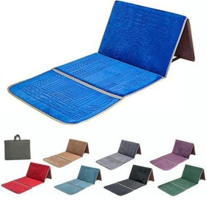 Tapis de Prière Pliable avec Dossier - Confort et Praticité - La boutique secrète