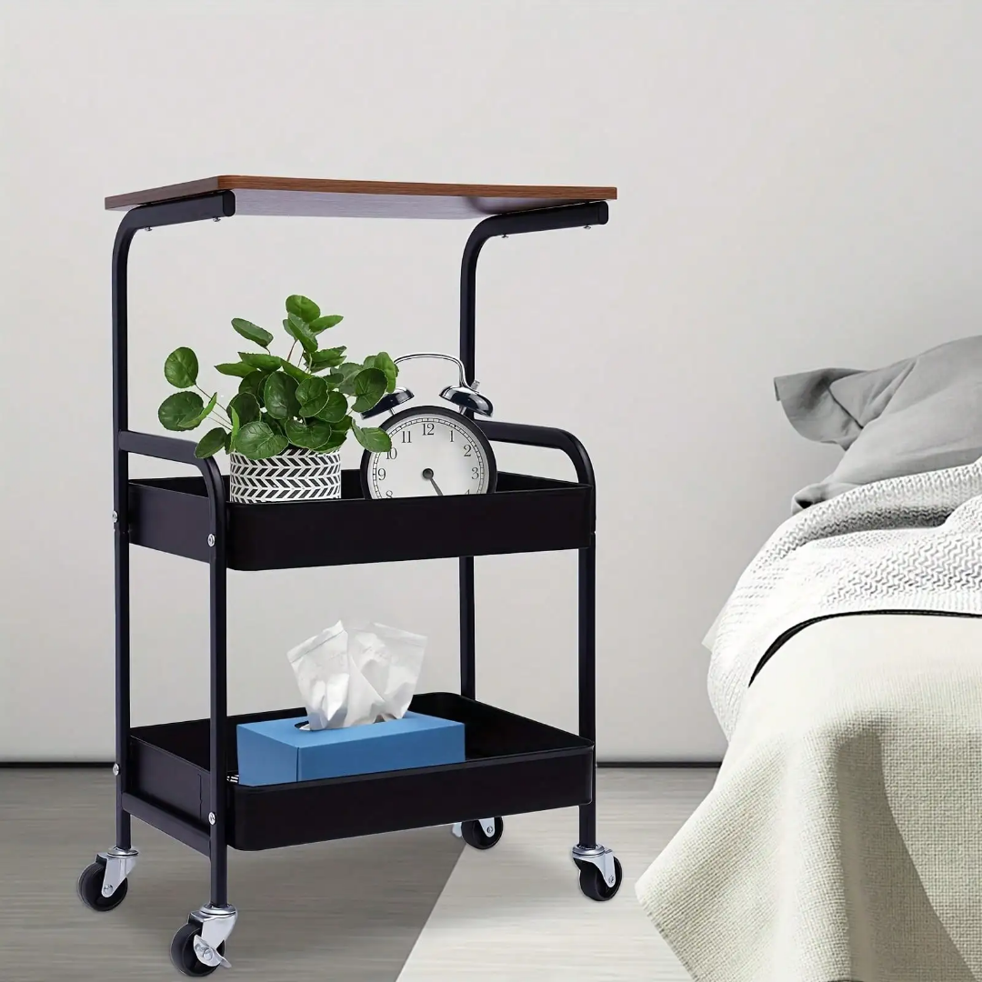 Desserte Cuisine Mobile 3 Niveaux avec Roulettes - Rangement Pratique Dakar