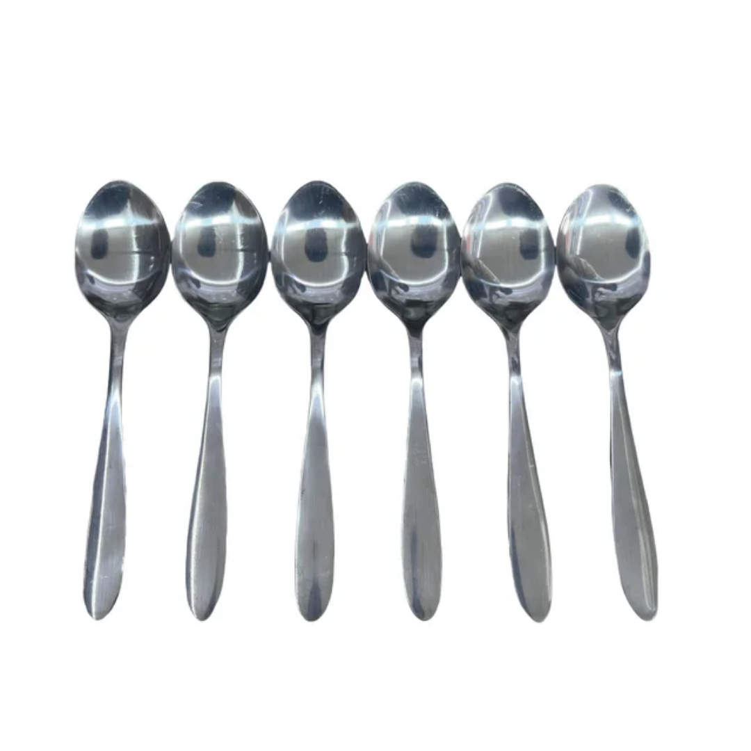 Ensemble de 6 Cuillères en Acier Inoxydable – Élégance et Résistance - La boutique secrète