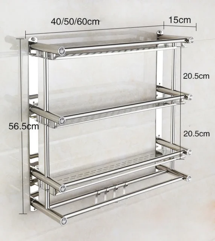 Étagère de Toilette Murale – Rangement Salle de Bain Pratique et Élégant