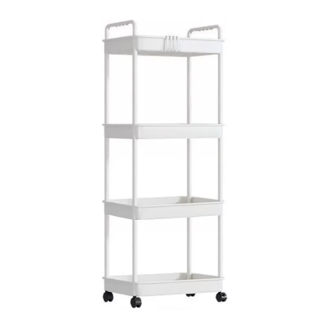 Étagère de Rangement Multi-Niveaux sur Roulettes – Chariot Cuisine & Maison Pratique et Élégant