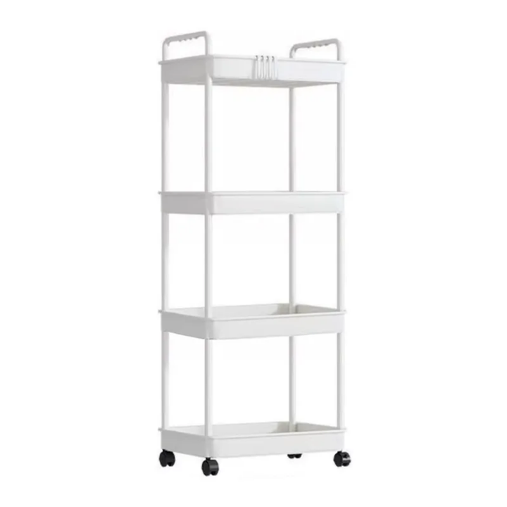 Étagère de Rangement Multi-Niveaux sur Roulettes – Chariot Cuisine & Maison Pratique et Élégant