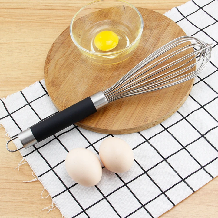 Fouet de cuisine en inox – Batteur manuel professionnel antidérapant