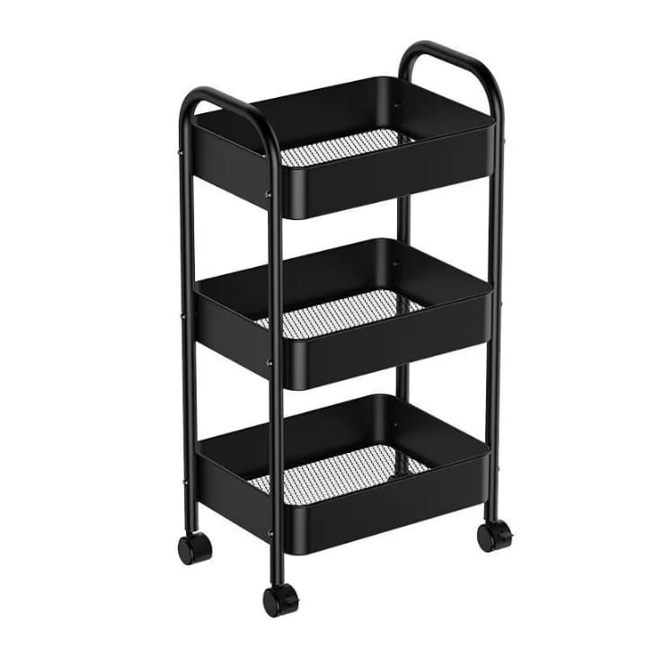 Étagère Roulante 3 Niveaux en Métal