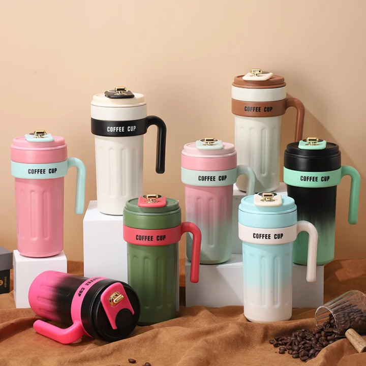 Mug Thermique Isotherme 650ml avec Poignée – Coffee Cup Élégante