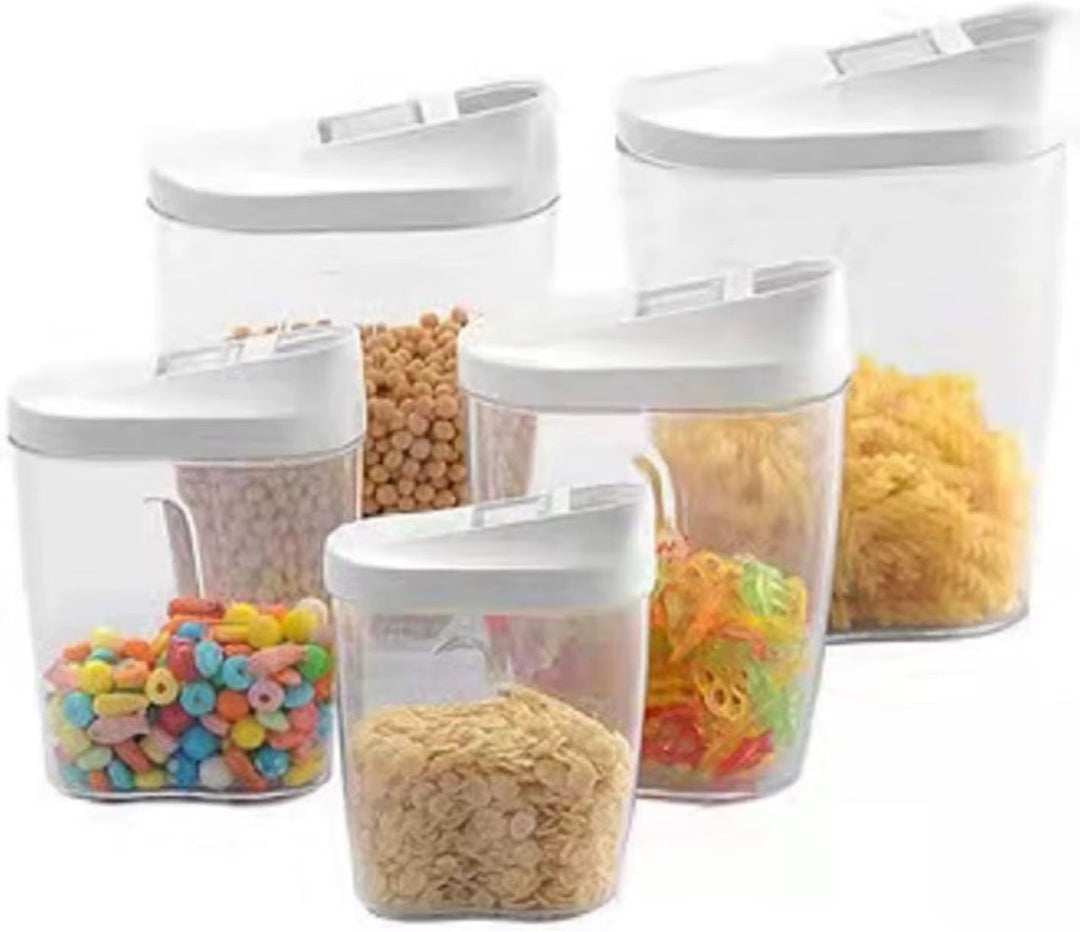 Set de Boîtes de Rangement Alimentaire Hermétiques – Céréales, Pâtes & Snacks