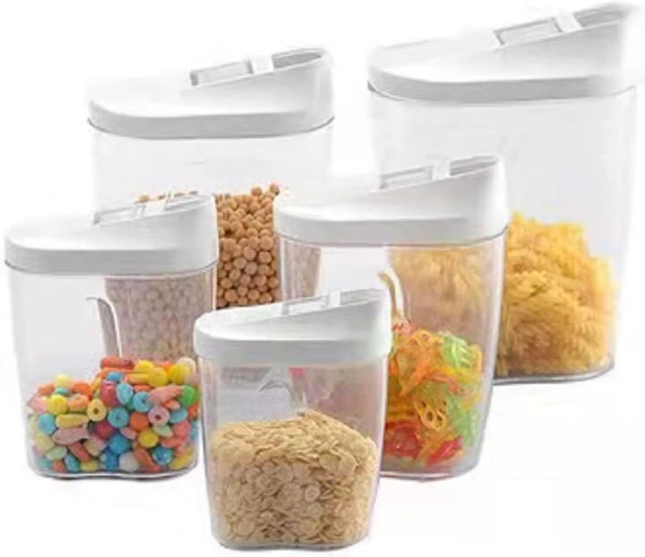 Set de Boîtes de Rangement Alimentaire Hermétiques – Céréales, Pâtes & Snacks