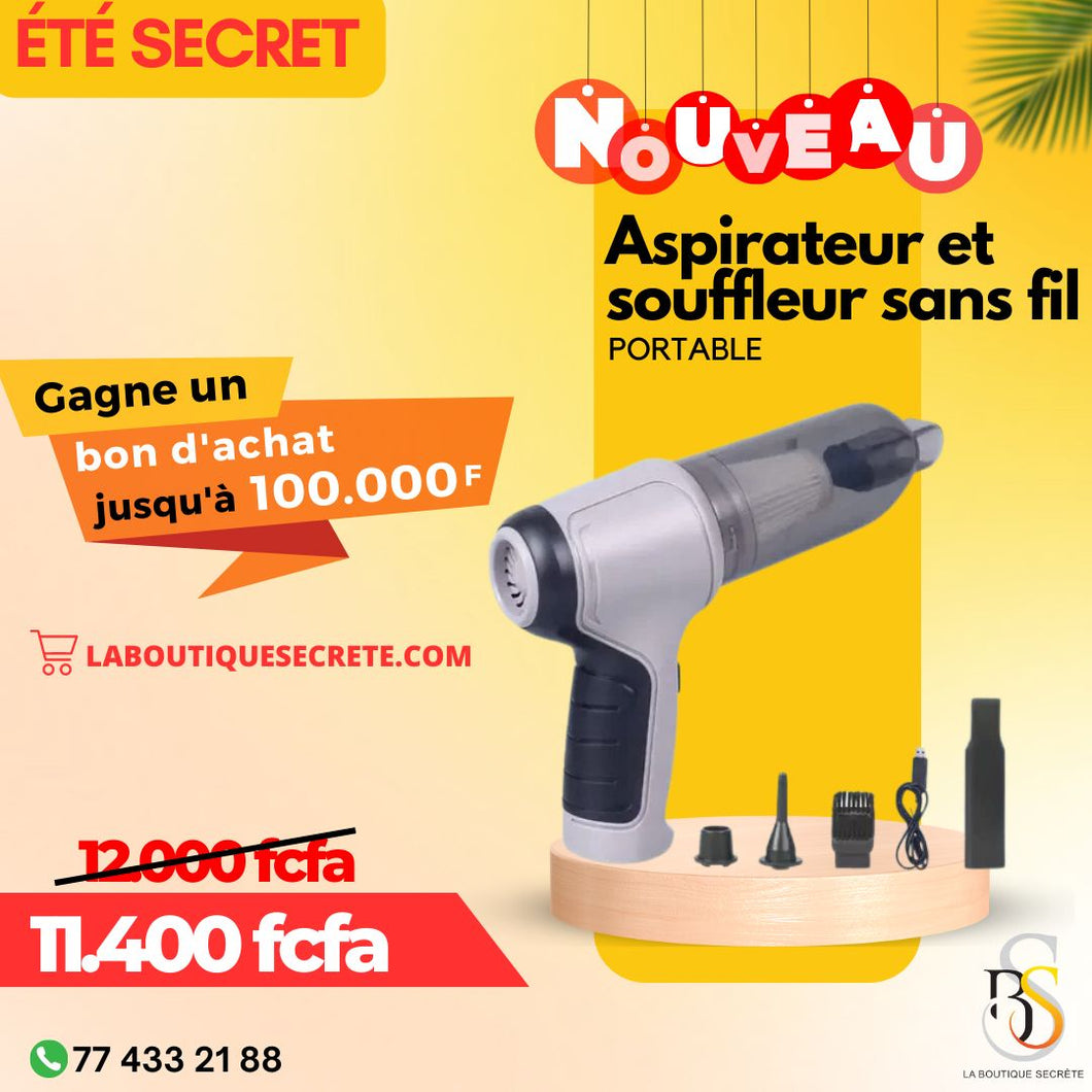 Aspirateur et souffleur sans fil portable