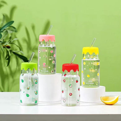 Tasse Mug  avec paille en verre 1 pcs - La boutique secrète