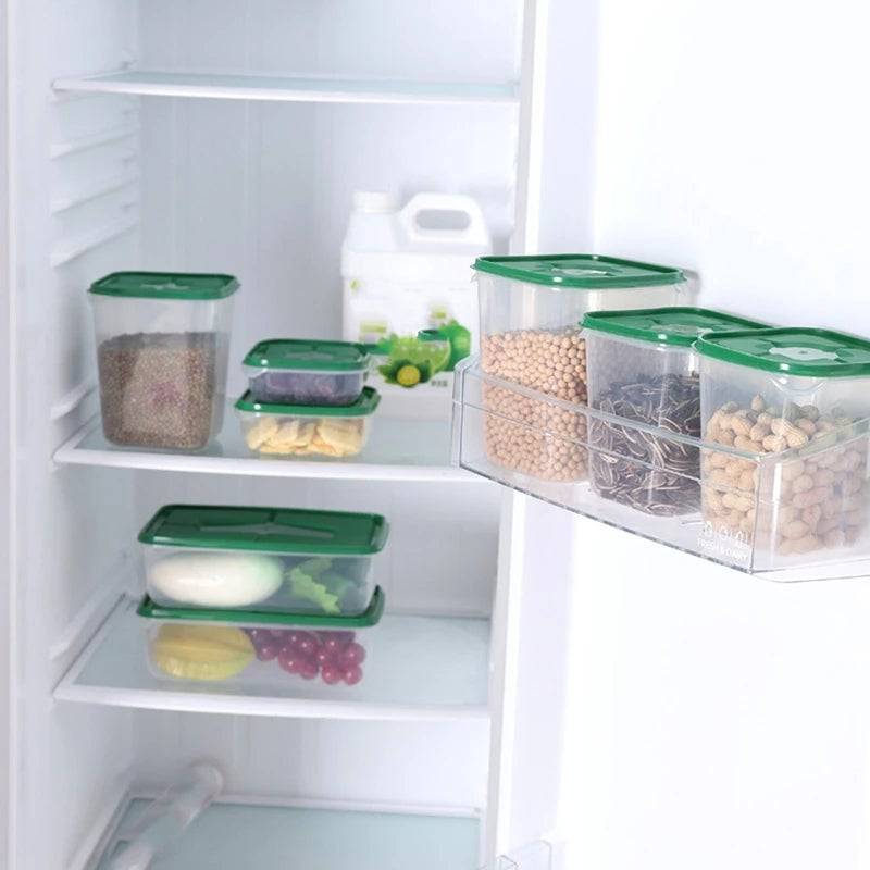 Lot de 7 Boite Rangement Frigo avec Couvercle,Organisateur Frigo en Lot de 7 Boite Rangement Frigo avec Couvercle,Organisateur Frigo en