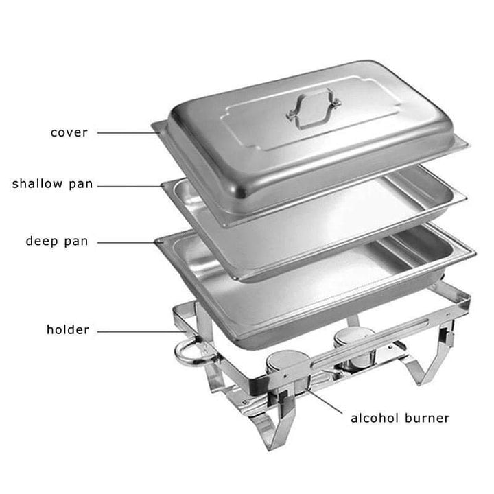 Chauffe Plat - chafing dish Rectangulaire - La boutique secrète