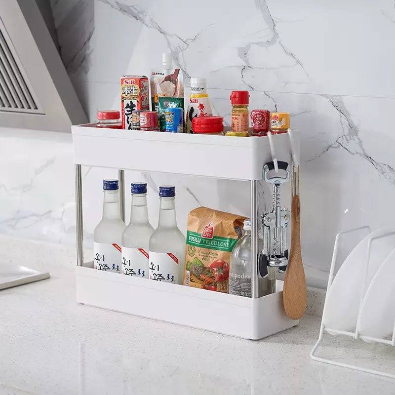 Etagere Mobile 2 Niveaux,pour Bureau , Cuisine, Salle de Bain - La boutique secrète