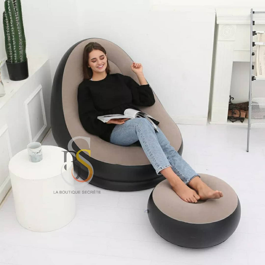 Pouf Classic  plus  pose pieds - La boutique secrète