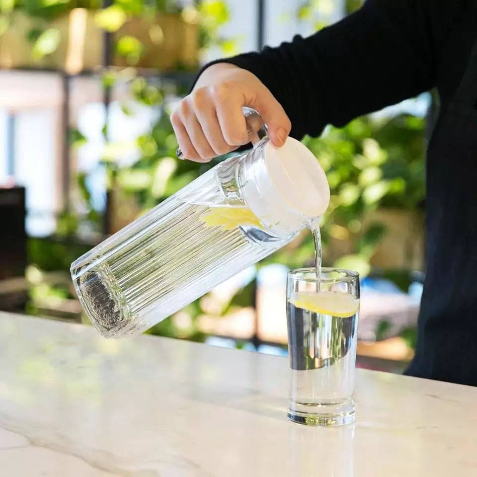 Carafe à Eau avec Poignée - en verre - La boutique secrète