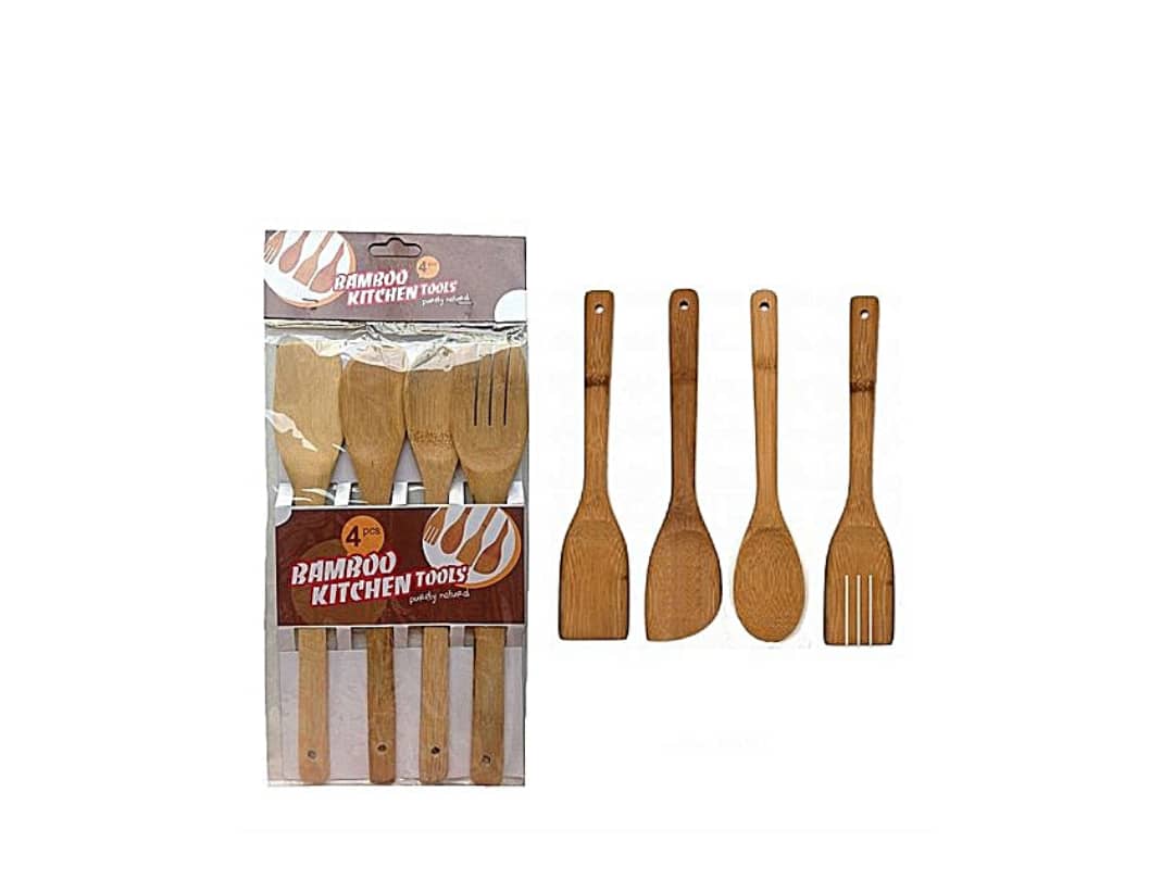 Ensemble Cuillère en bois - 4 pièces - La boutique secrète