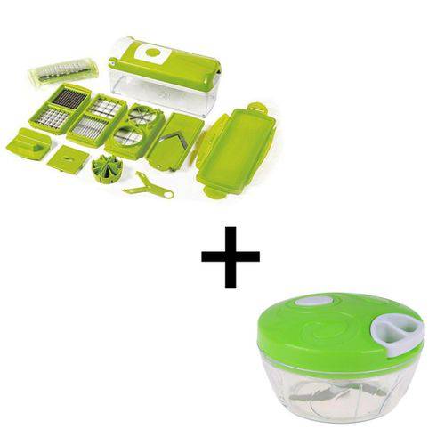 PACK Nicer Dicer Decoupe lègumes et fruits- vert + Mini hachoir - La boutique secrète