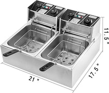 Charger l&#39;image dans la galerie, Friteuse Electrique  Professionnelle En Acier Inoxydable - La boutique secrète

