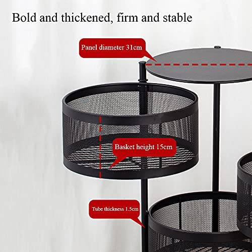 Etagère de Rangement Rotation - Stockage - 4 Niveaux - La boutique secrète